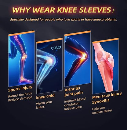 Knee Braces for Active Plus Knee Pain Relief, Women Men Brace for Sciatica as Seen on TV Back Brace, Lower Back Pain Women Men - Can Be Discretely Worn Under Clothes (Black)
