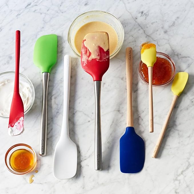 Sur La Table Flex-Core Silicone Spatula with Stainless Steel Handle, Marble