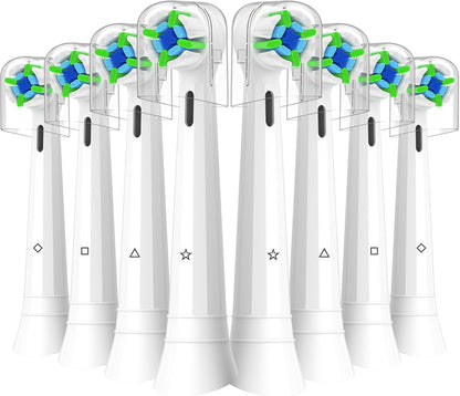 Qitizu Replacement Heads Compatible with Oral B iO Electric Toothbrush, Replacement Toothbrush Heads Fit for Oral-B iO 2/3/4/5/6/7/8/9/10 Series Toothbrush, only 7 Packs (White)