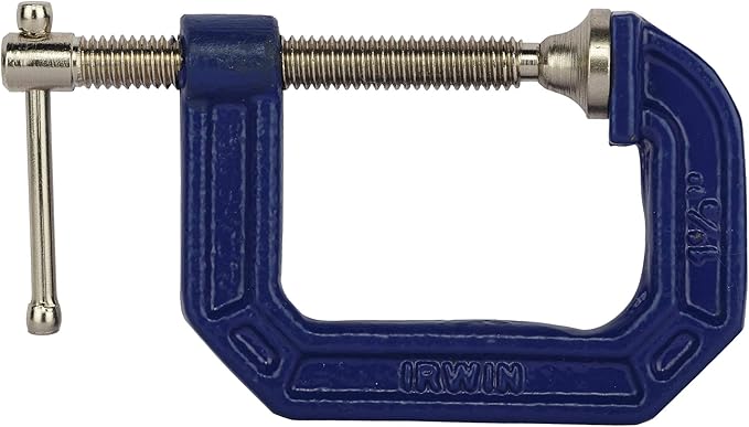 IRWIN Tools 2025101 - 1.12-inch Quick Grip C-Clamp, 1.12 inch throat depth