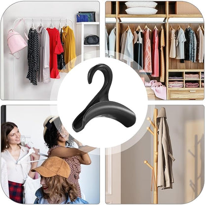 Closet Bag Hanger - Heavy Duty Handbaag Hangers | Tote Bag Holder Organizer | Portable plaastic Closet Rod Hanger | Bag Rack Holder | Purse Hanger Hook For Backpack, Belt, Scarves, Hat, Keep Straps In