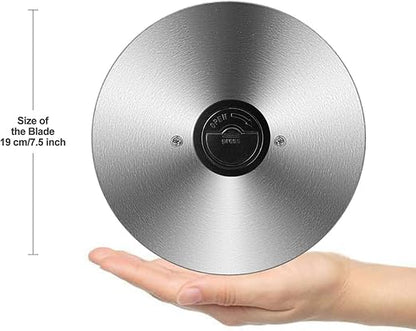 OSTBA 7.5 Inch Stainless Steel Meat Slicer Blade Replacement  Non-Serrated Blade for SL-518 Series Meat Slicer, Easy to Clean and Installg, Perfect for Slicing Bread, Vegetables, and Fruits