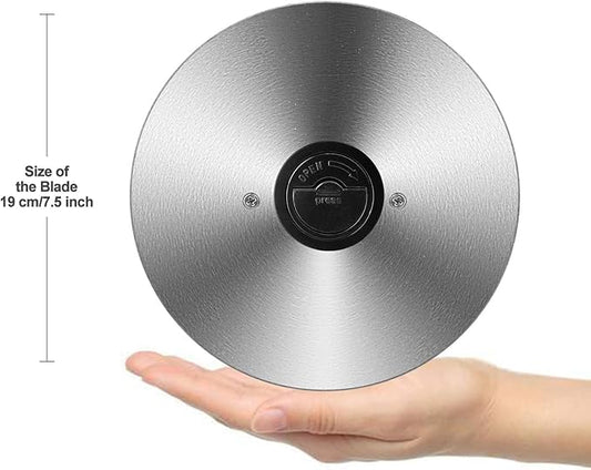 OSTBA 7.5 Inch Stainless Steel Meat Slicer Blade Replacement Ai Non-Serrated Blade for SL-518 Series Meat Slicer, Easy to Clean and Installg, Perfect for Slicing Bread, Vegetables, and Fruits