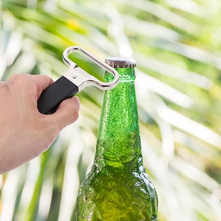 Alipis Bottle Opener, Can Punch Opener Metal Beer Opener Flat Handle Beer Bottle Opener Classic Beer Opener for Home Kitchen Bar Restaurant Party Tools Supplies