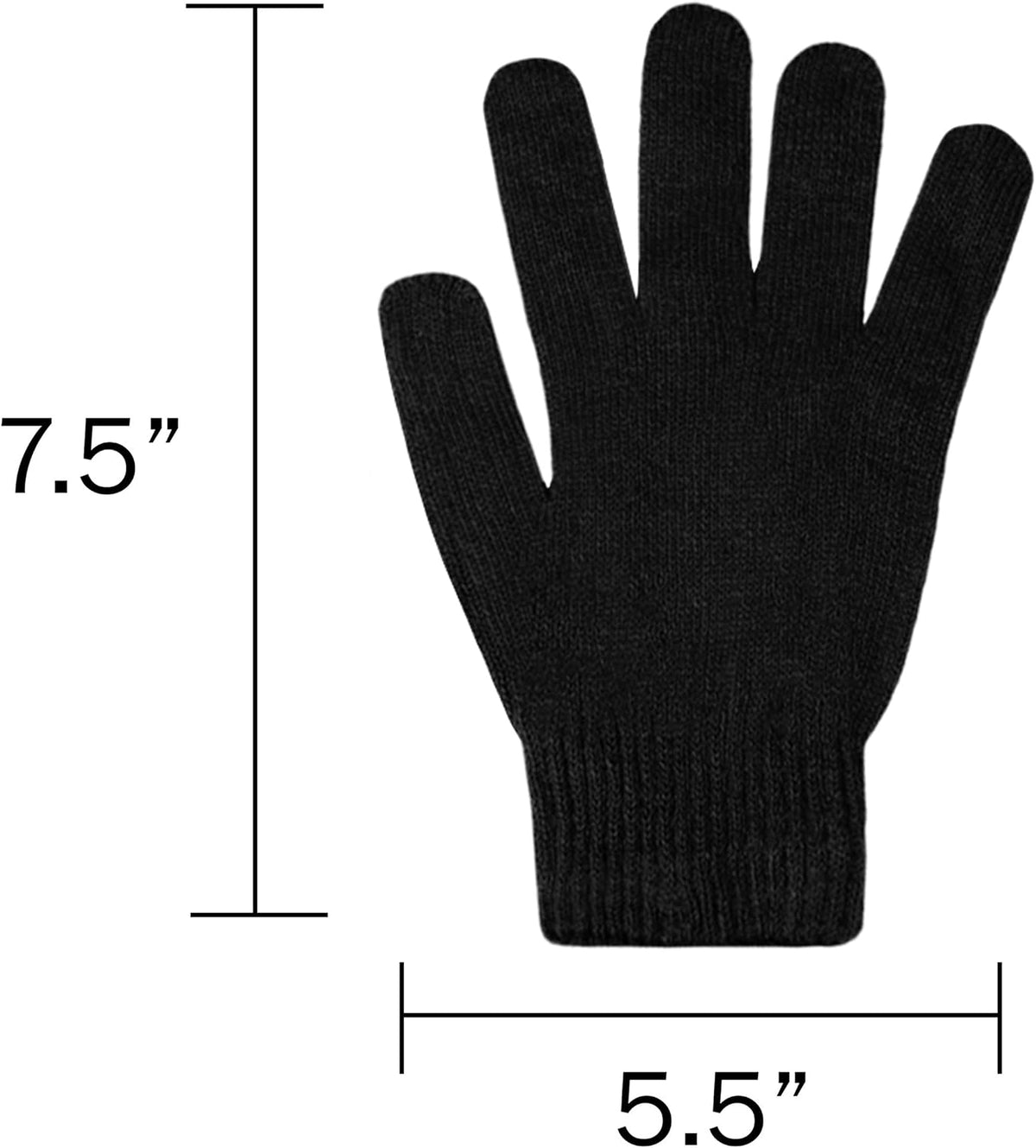 Moda West - 11 Winter Gloves Pairs,- Cold Weather, Emergencies, Homeless, Charity ( 2Red-2Gray-3Black-2Blue-2Brown )