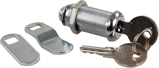 JR Products 00335 Standard Compartment Door Key Lock - 1-3/8"