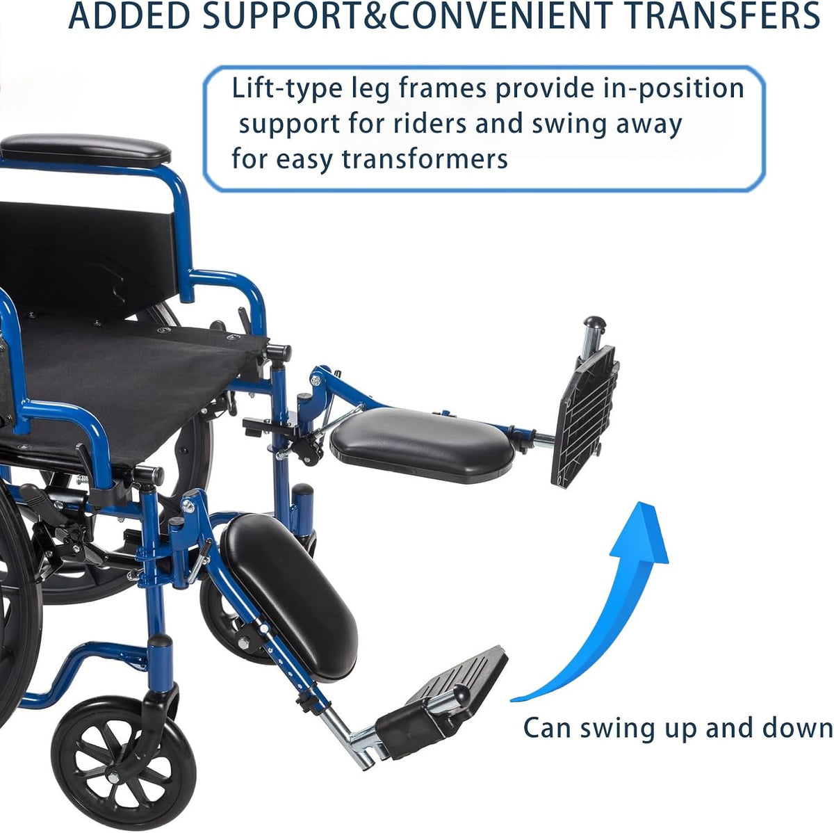 Wheelchair Lift Leg Rest?Wheelchair Foot Rest?Drive Wheelchair Parts ?for Standard Wheelchairs?1pair?