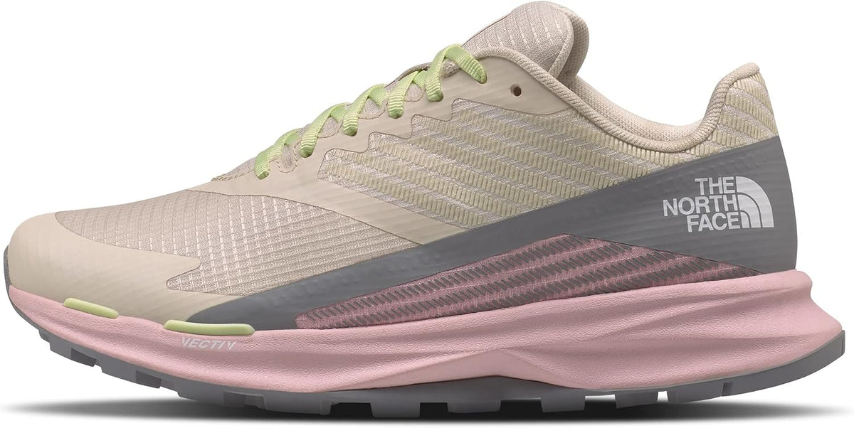 THE NORTH FACE Women's VECTIV Levitum Trail Running Shoe, Gardenia White/Purdy Pink, 10.