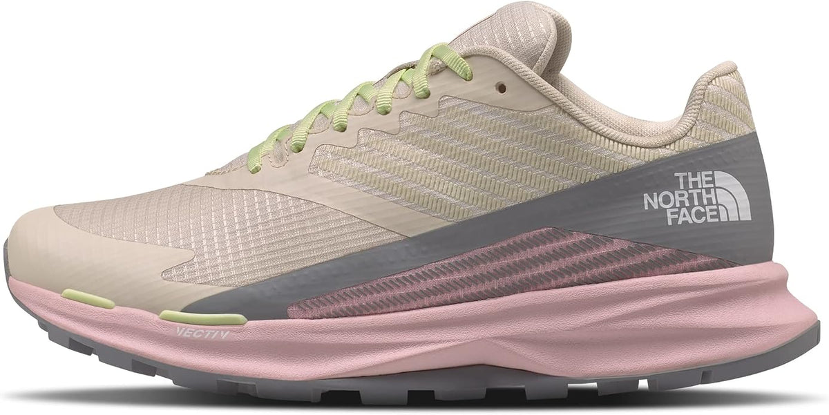 THE NORTH FACE Women's VECTIV Levitum Trail Running Shoe, Gardenia White/Purdy Pink, 10.