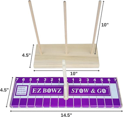 EZ Bowz Stow & Go Bow Maker with Detachable Spool Holder - Easy Bow Making Tool - Bowmaker for Crafts, Wreath Making, Tree Top Bows, Hair Bows, Ribbon Bows, Gift Bows - Christmas Decor Bowmaking