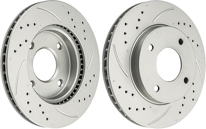 Front Disc Brake Rotor Compatible with 2009 2010 2011 Nissan Versa 1.6L