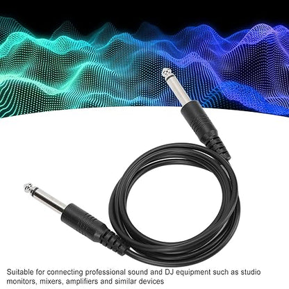 Guitar Cable 3.3ft,6.35mm Electric Instrument Cable,Straight to Straight Guitar Cord for Electric Guitar Bass Guitar Electric Mandolin,6.35mm Aux Jack and Aux in Port Devices