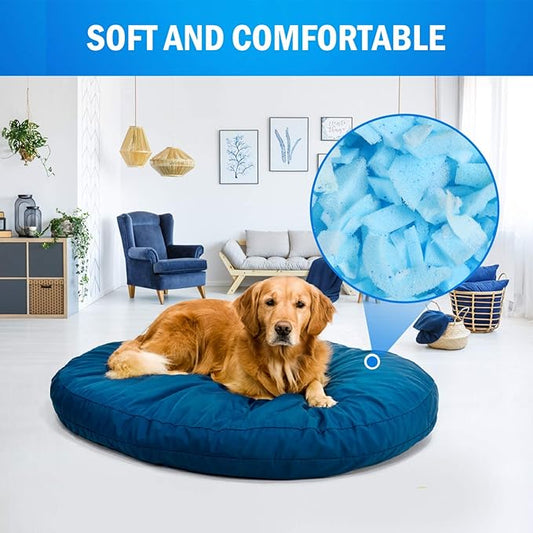 5lbs Shredded Memory Foam Filling for Bean Bag Filler Foam Refill for Pillow Dog Beds Chairs Cushions and Arts Crafts, Added Gel Particles