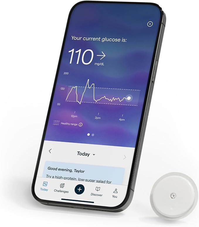 Lingo Continuous Glucose Monitor (CGM)  App. Made by Abbott. Know The Impact of What You eat. 1 Lingo biosensor Lasts up to 14 Days. Designed for iPhone 11 Device or Later. US Only.