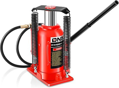 DNA MOTORING Air Hydraulic Bottle Jack - 20 Ton (40,000 lbs) Capacity, Manual Handle and Air Pump for Car Pickup Truck RV Auto Repair,TOOLS-00323