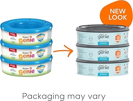 Playtex Diaper Genie Refill Bags, Ideal for Diaper Genie Diaper Pails, 270 Count