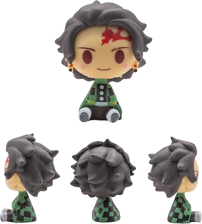 Demon Figure Slayer Mini Figures Collectible Toy Props Cake Toppers Action Figures Hashira Statues 1.77" in