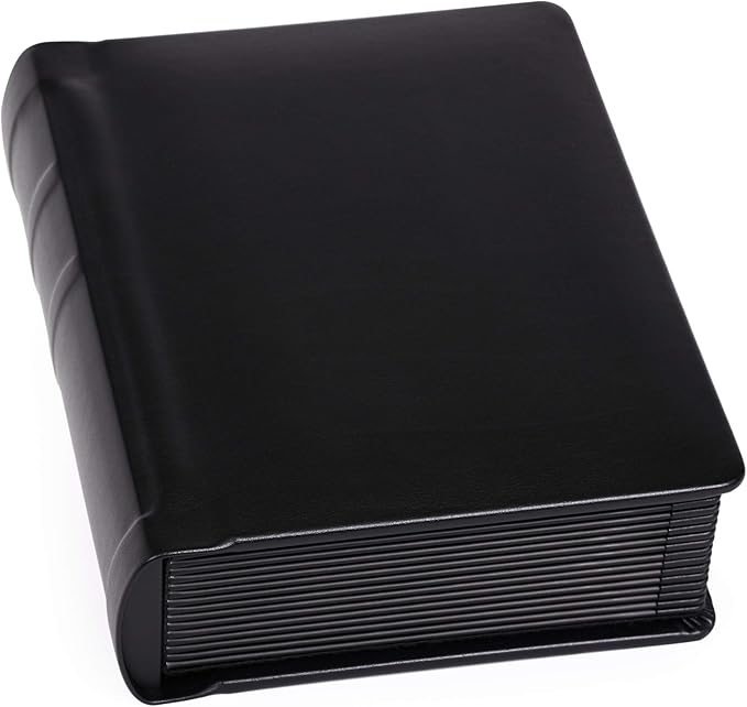 Professional Leatherette Bound Photo Album for Weddings and Special Occasions (5x7 (15 Page), BlackBlack)