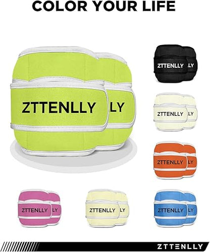 Adjustable Ankle Weights for Women Men and Kids | 1 Pair 5 10 15 18 20 Lbs Leg Wrist Ankle Weight Straps for Yoga, Walking, Running, Aerobics, Gym, Dance, Pilates, Cardio