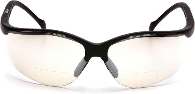 Pyramex Venture II Bifocal Readers Safety Glasses Protective Eyewear, 2.5 Diopters, Amber