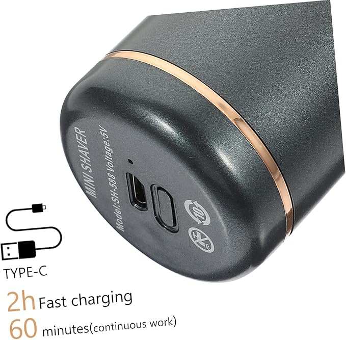 1set Compact USB Rechargeable Travel Shaver for Men Convenient Easy to Use Washable Male Grooming Accessory Go Shaving