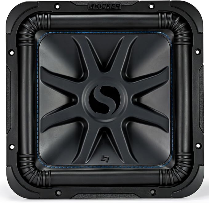 KICKER L7S12 Car Audio Solo-Baric 12 Subwoofer Square L7 Dual 4 Ohm Sub 44L7S124 (Renewed)