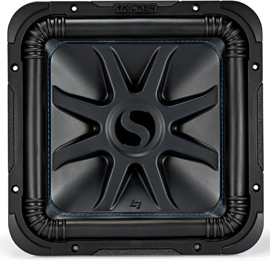 KICKER L7S12 Car Audio Solo-Baric 12 Subwoofer Square L7 Dual 4 Ohm Sub 44L7S124 (Renewed)
