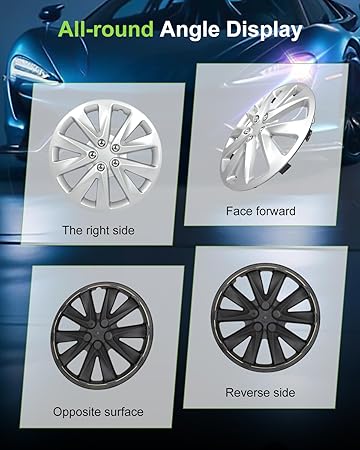 SCITOO(16-Inch) Snap On Hubcap Auto Tire Replacement Exterior Cap Fit for 2005-2008 Fit for Buick Lacrosse 3.6L Wheel Cover