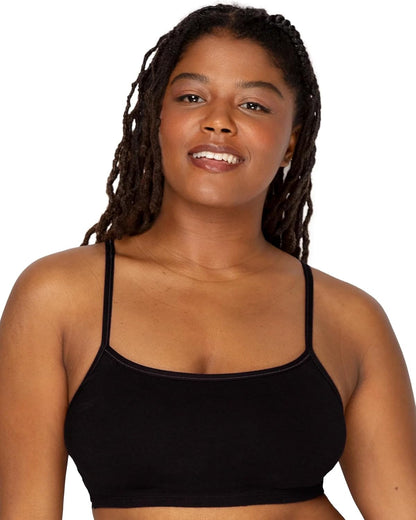 Fruit of the Loom Women's Spaghetti Strap Cotton Cami Sports Bra Multi-Pack