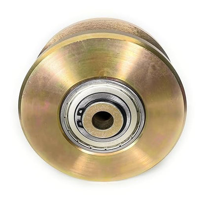 Slide Gate V Groove Caster Wheel Roller Sliding 3000 lbs Capacity with Screw Double Bearing