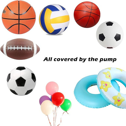 Pump and Needle Comfortable Handle with Metal Rod Suitable for Soccer Basketball Football Ball and Balloon