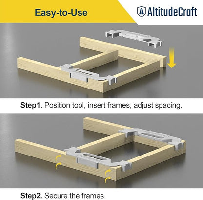 Framing Tools - 16 Framing Stud Layout Tool, Stud Framing Jig for 16 Inch On-Center Precision Wall Stud Framing Measurement (1-Piece)