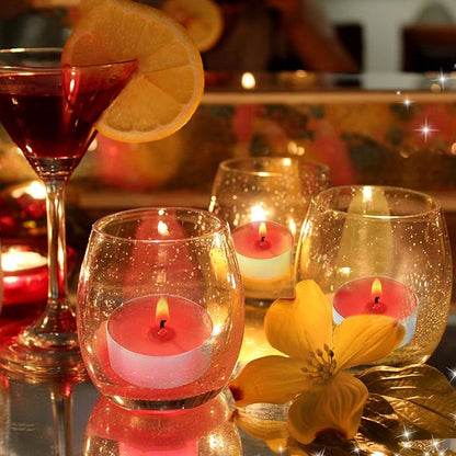 Visen 50Pack Tealight Candles, White, Unscented, Smokeless, Dripless & 6Hours Burn Time Long Burning Paraffin Tea Lights Candles for Home, Romantic Decor, Pool, Shabbat, Weddings & Emergencies