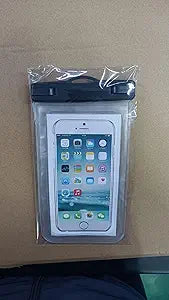 Waterproof Cell Phone Pouch for iPhone 15 14 13 Pro Max Plus and More Up to 7 Inches LIGHTWHITE
