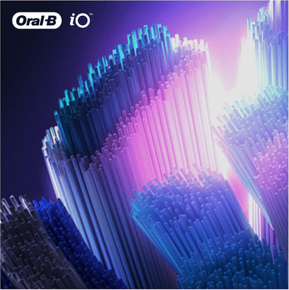 Oral-B iO Ultimate Clean Electric Toothbrush Head, Twisted & Angled Bristles for Deeper Plaque Removal, Pack of 4, Black, (Missing original packaging)