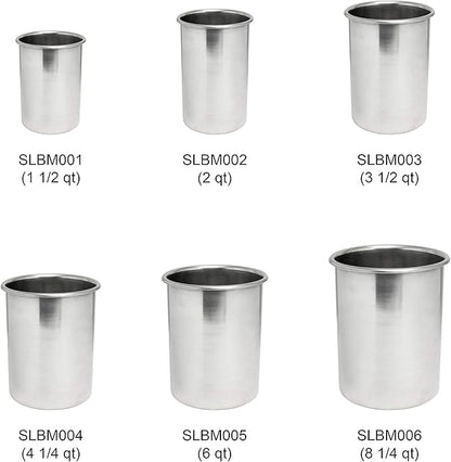Excellante 4-14-Quart Stainless Steel Bain Marie Pot