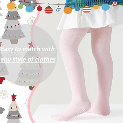 Baby Tights Non Slip Baby Girl Tights Seamless Cotton Pantyhose Toddler Stockings Winter Warm Leggings Non-Skid