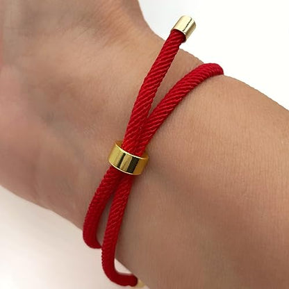 Hamsa Hand Evil Eye Kabalah Good Luck Red Cord Adjustable Protection Bracelet for Women Bat Mitzvah Jewish Israeli Best Gift for Her