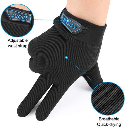 Accmor Kids Cycling Gloves - Breathable Non-Slip Full Finger Gloves for Child Cycling, Climbing, Riding, Biking & Outdoor Sports (4-10 Years Boys & Girls)