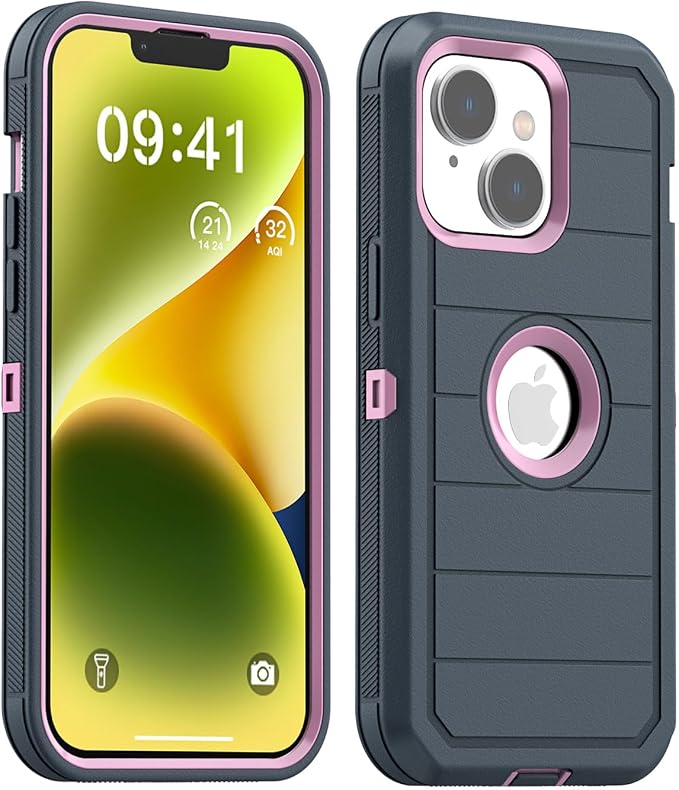 AICase for iPhone 14/13 Case,Heavy Duty Drop Protection Full Body Rugged Shockproof/Drop Proof/Dust Proof Military Protective Tough Durable Cell Phone Cover for iPhone 14/13 6.1"_5