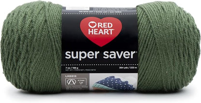RED Heart E300.0406 Yarn, Solid-Medium Thyme