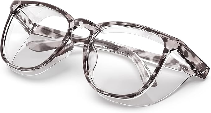 MORK&SUKY Safety Glasses, Stylish Goggles With No Fog Lense, Alternatives To Regular Protective Eyewear For Lab and Nursing.