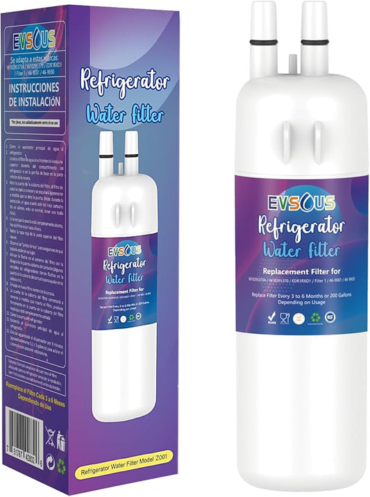 W10295370A Water Filter Replacement, Compatible with EDR1RXD1, EDR1RXD1B, W10295370, WHR1RXD1, KAD1RXD1, P4RFKB2, P8RFWB2L, 46-9930,46-9081 (1)