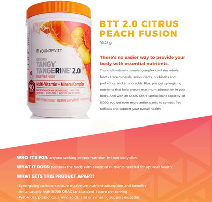 This all-natural multivitamin powder supports overall health and digestion with essential nutrients, antioxidants, prebiotics, and probiotics.