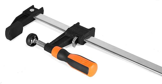 WEN 10236F2 Quick-Adjust 36-Inch Steel Bar Clamps with 2.5-Inch Throat and Micro-Adjustment Handle, Two Pack , Multicolor