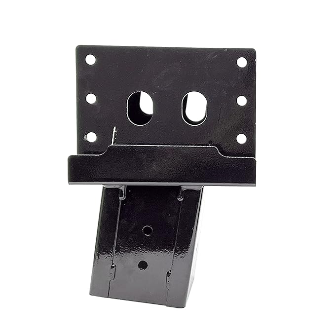 HIFLAME Outdoor Brackets for Deer Stand Hunting Blinds Shooting Shack, Tree Houses, Powder Coated Heavy Duty, 4x4 Outdoor Platform  Hunting Stand Bracket. (Set of 4, Black)