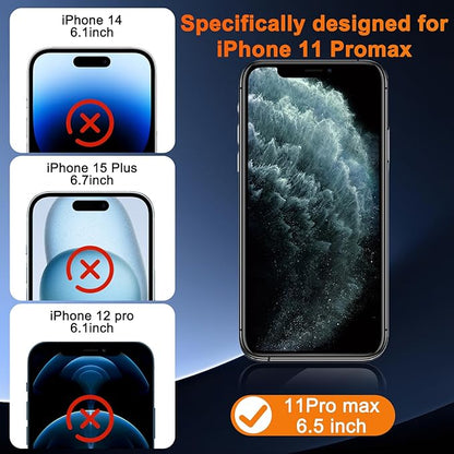 SIBEITU 1-Pack for iPhone 11 Pro Max Screen Protector, [Auto Alignment Kit] 6.5 Inch HD Clear Tempered Glass Film, Case Friendly Anti Scratch, 9H Hardness Auto Dust Removal Installation Protector