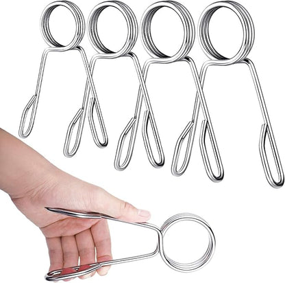 4 Pieces 2 Inch Dumbbell Spring Collars Barbell Clamps Locking Collars Clips for Weightlifting Exercise Fitness Training Supplies