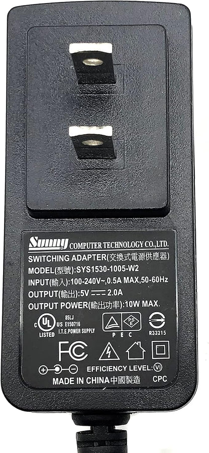 Sunny SYS1530-1005-W2 AC Adapter 5V 2A 10W Switching Power Adapter