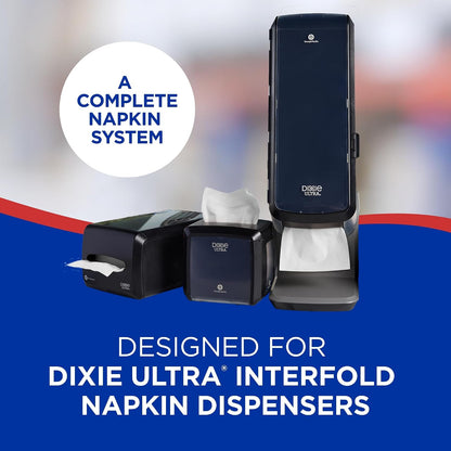 Dixie Ultra® Interfold 2-Ply Napkin Dispenser Refills by Georgia-Pacific, White, 250 Napkins Per Pack, 24 Packs Per Case, 32006
